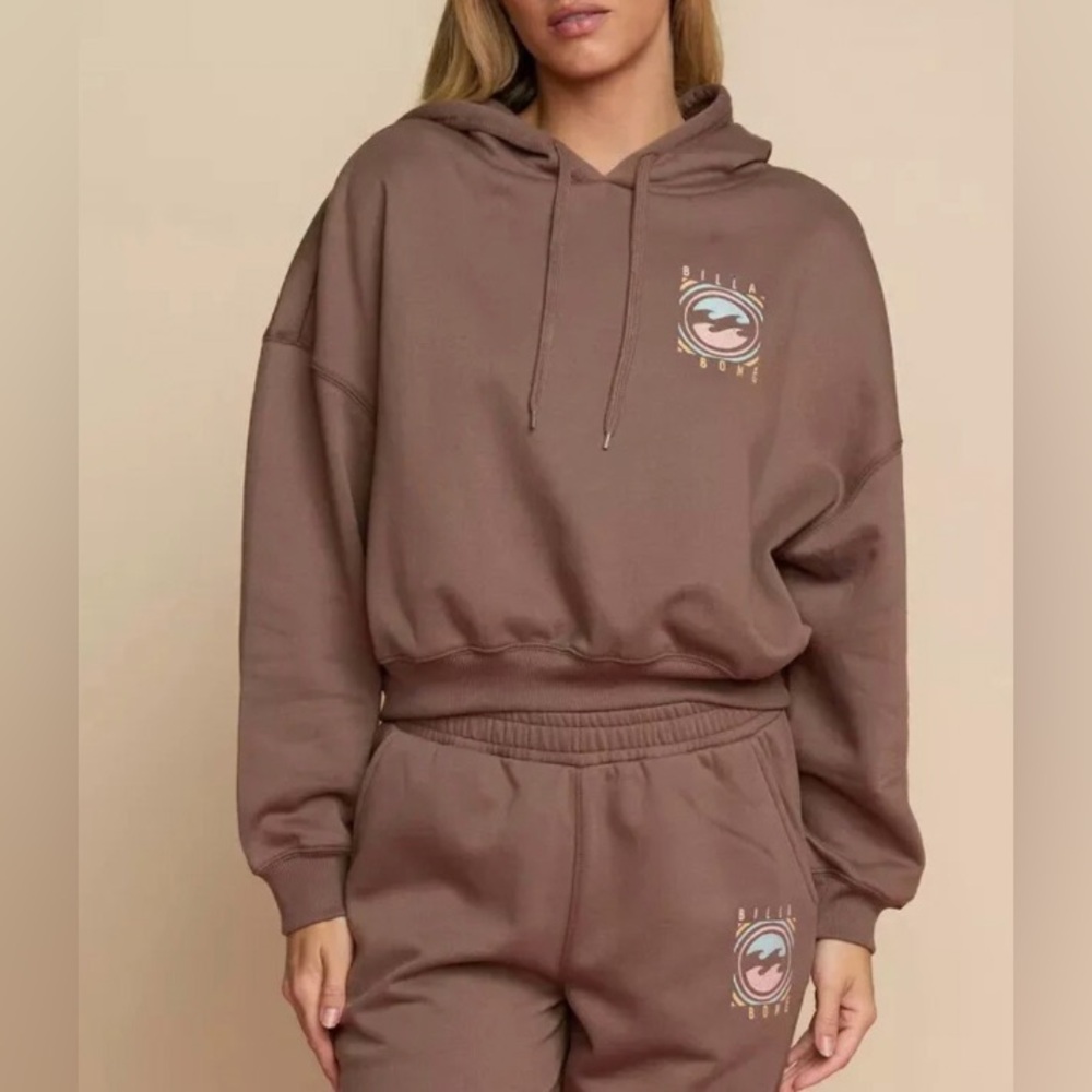 Billabong Chocolate Brown Hoodie with Logo